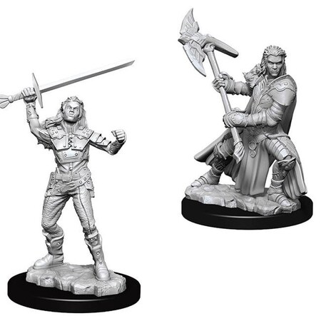 Wizkids WizKids WZK73542 Dungeons & Dragons Nolzurs Marvelous Miniatures - Female Half-Orc Fighter W7 - Figures WZK73542